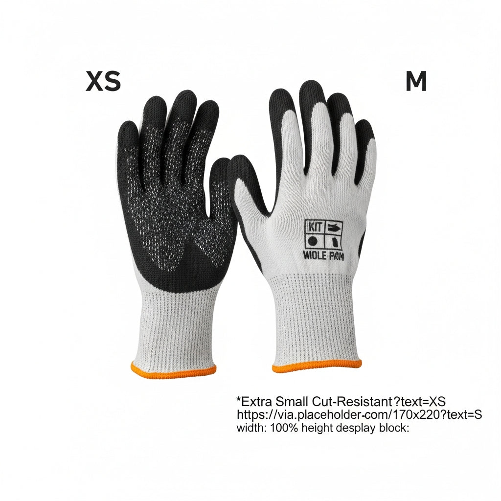 GuardPro Cut-Resistant Gloves — Size Range